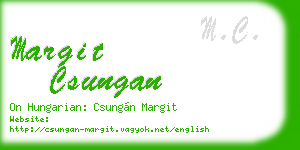 margit csungan business card